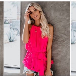 NWOT Vici Pleats To Meet You Tie Top - SOLD OUT